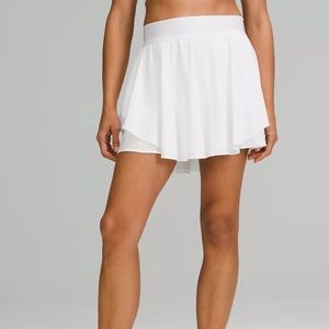 Lululemon Court Rival High Rise Skirt Long 17” in White Size 6 NWT